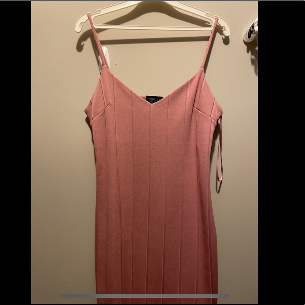 Topshop Pink Bodycon Dress